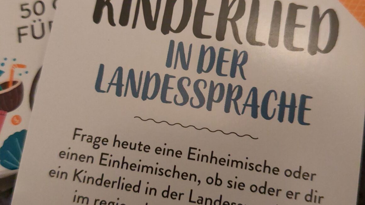 Lerne ein Kinderlied in der Landessprache
